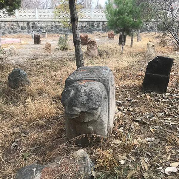 Ram Shaped Tombstones